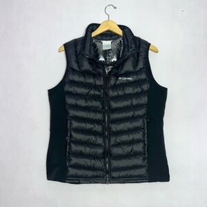 Columbia Interchange Women's Unisex Waterproof Puffer Vest Black XL NEW